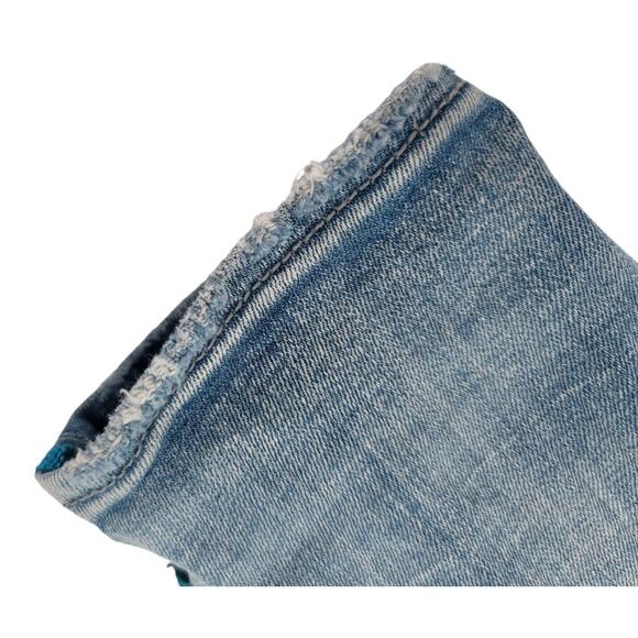 Driftwood Jackie Women's W28 L28 Distressed Skinny Jeans Embroidered Side Stripe - Picture 7 of 7